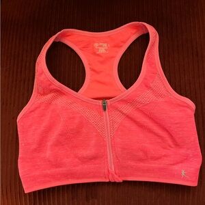 Danskin Pink Zip-Front Sports Bra
